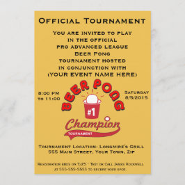 ÖlPong turnering (partyet) Inbjudningar