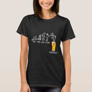 Ölpresent redo för fredag, arbetsvecka Roligt öl T Shirt