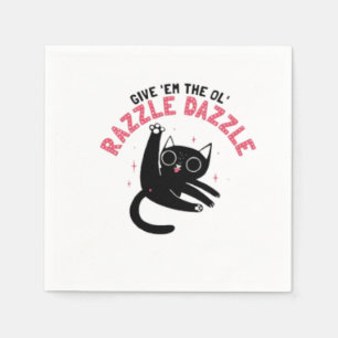 Ol'Razzle Dazzle_ Funny cat Pappersservett
