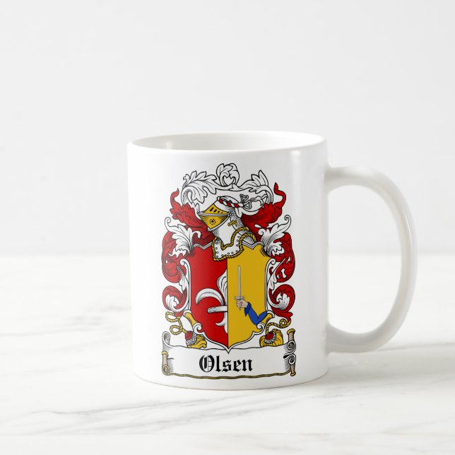 Olsen familjvapensköld kaffemugg (Höger)