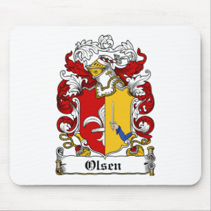 Olsen familjvapensköld musmatta