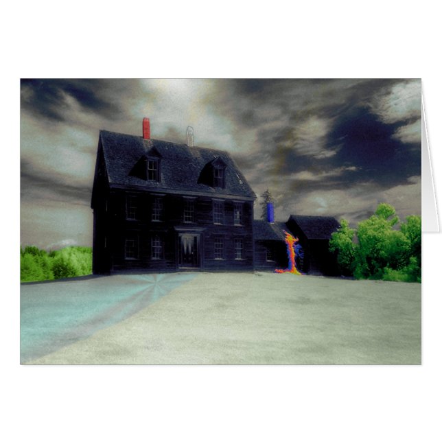 Olsen hus nr. 3 hälsningskort (Framsidan Horizontal)