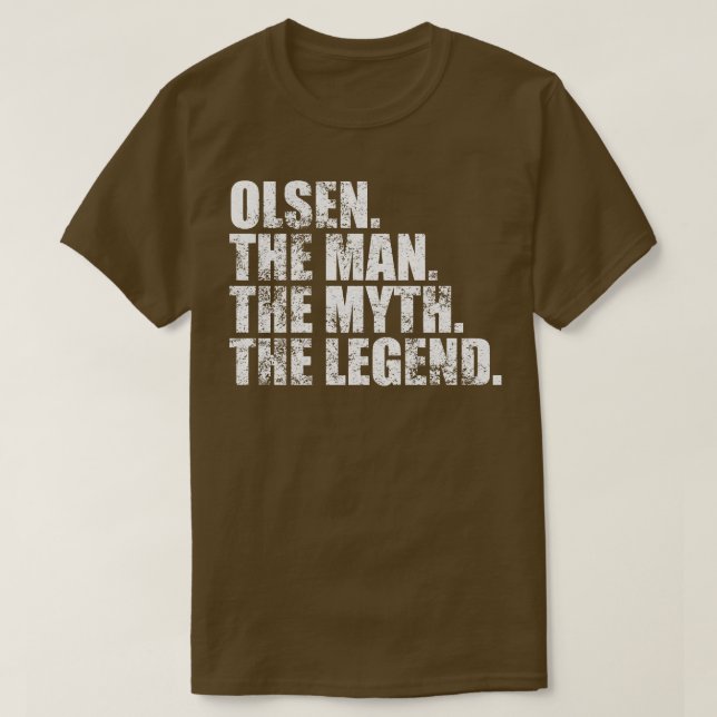 OlsenOlsen Family namn Olsen efternamn Olsen Surna T Shirt (Design framsida)