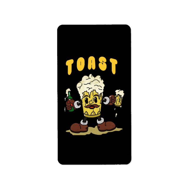 Ölskål Mascot Adressetikett (Framsidan)