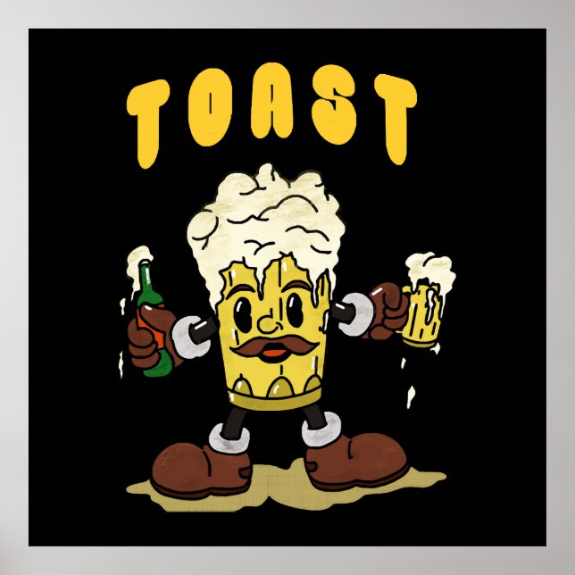 Ölskål Mascot Poster (Framsidan)