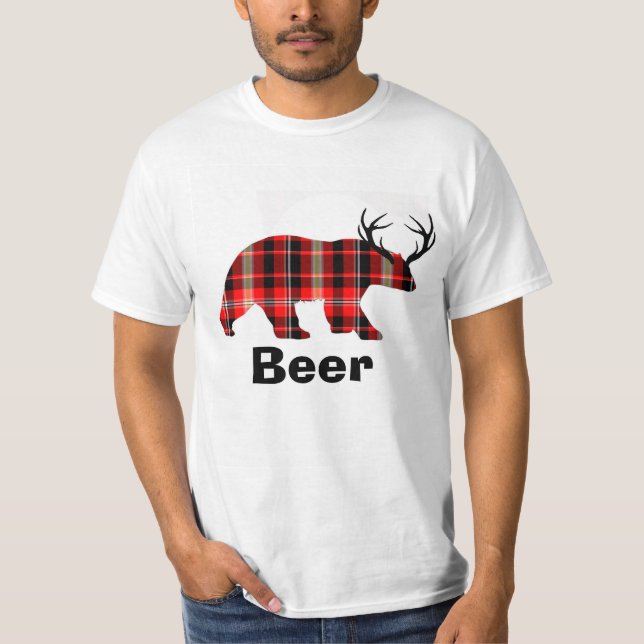 Ölskjorta. Rolig gift. T-shirt (Framsida)