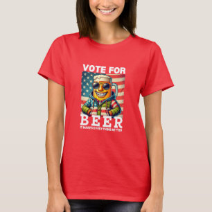 Ölskjorta Röst på Trump Present Valdag T Shirt