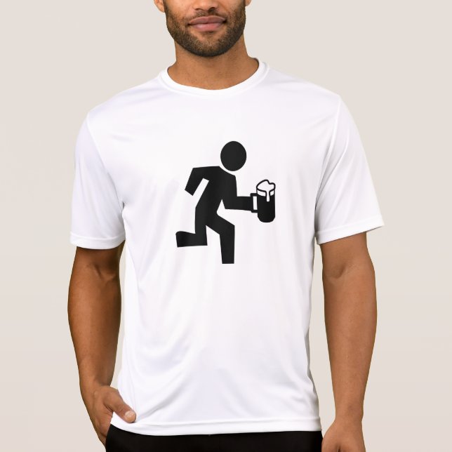 Ölspringer - följ mig Tech Tee Shirt (Framsida)