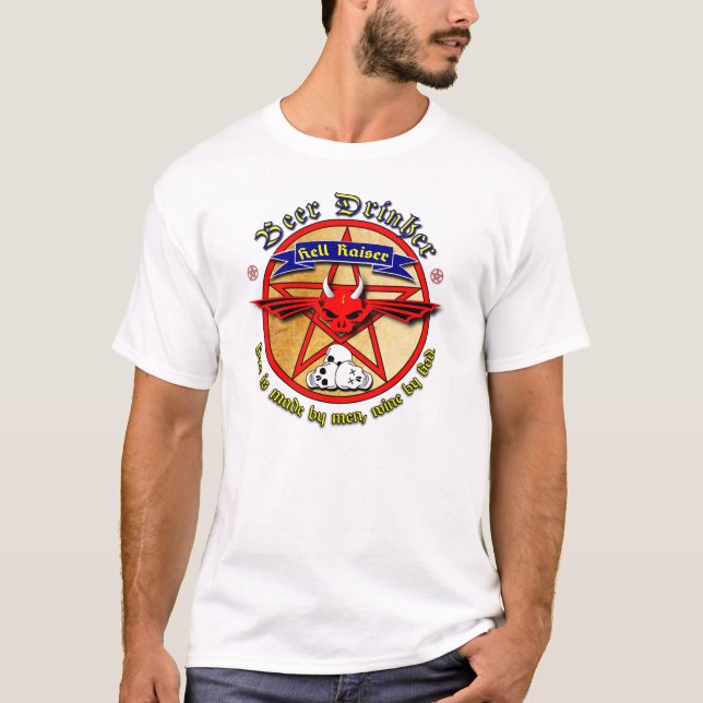 Ölsupare & helveteRaiser Tee Shirt (Framsida)