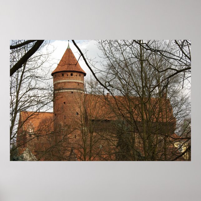 Olsztyn Medieval Gothic Castle Poster (Framsidan)
