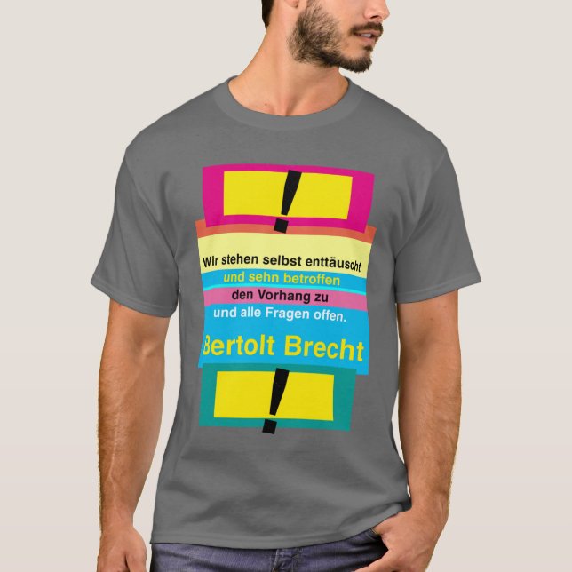 olt Brecht citat T Shirt (Framsida)