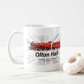 Olton Hall Ånglok Ångtåg engelskt lok Kaffemugg