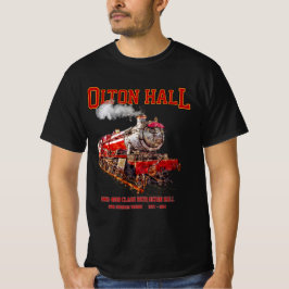 Olton Hall Vintage Steam Tåg English Locomotive T Shirt