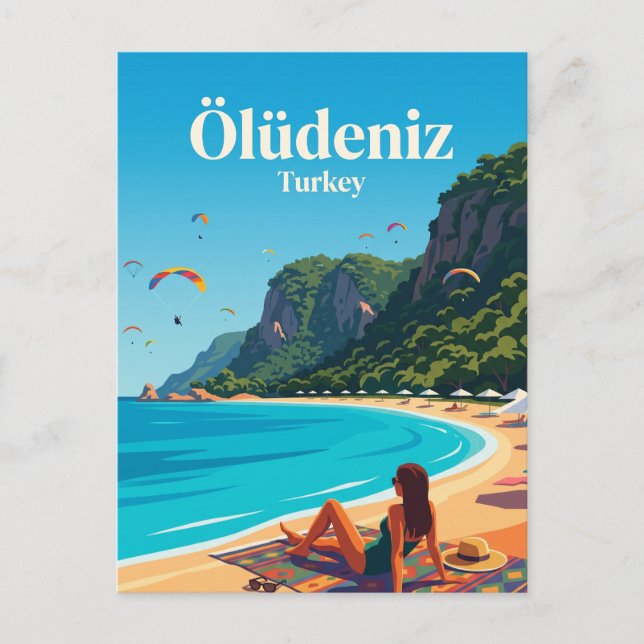 Ölüdeniz Turkiet Vykort (Framsida)