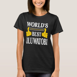 Oluwatobi Personal Namn First Namn World's Best Ol T Shirt
