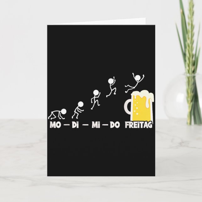 Ölvecka måndag fredag helg rolig ölfan bi kort (Framsida)