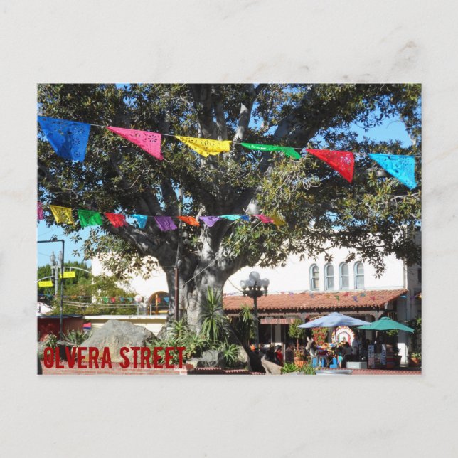 Olvera Street- Los Angeles Vykort (Framsida)