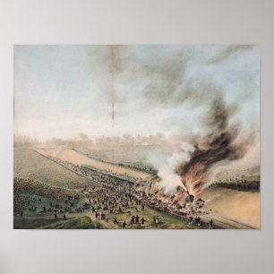 Olycka på Versailles till den Bellevue järnväge Poster
