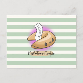 Olyckad cookie säger Calamity Postcard Vykort