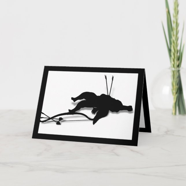 Olyckan i Kärlek (Cupid's Down - lägg till text) Helgkort (Framsida)