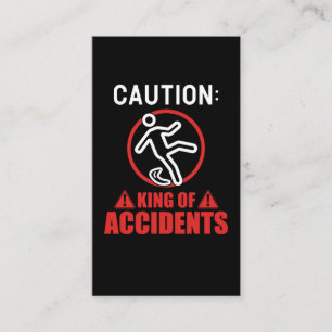 Olyckan Kung Funny Clumsy Visitkort