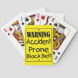 Olyckan Prone Black Bälte Casinokort
