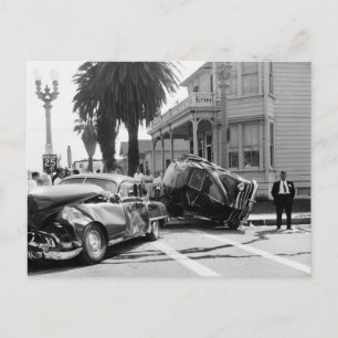 Olyckan, Santa Monica, 1951 Vintage Vykort