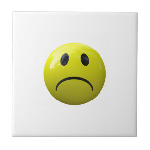 olycklig ansikte emoji kakelplatta