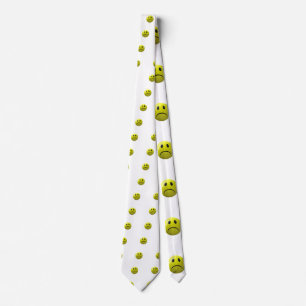 olycklig ansikte emoji slips
