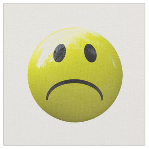 olycklig ansikte-emoji-struktur tyg