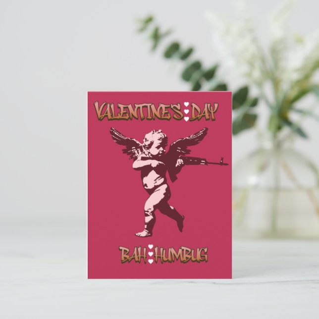 Olycklig Cupid Julkort (Stående Fram)