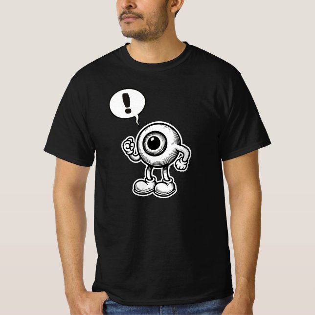 Olycklig Öga. T Shirt (Framsida)