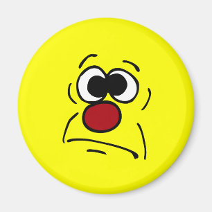 Olyckligt ansikte Grumpey Magnet