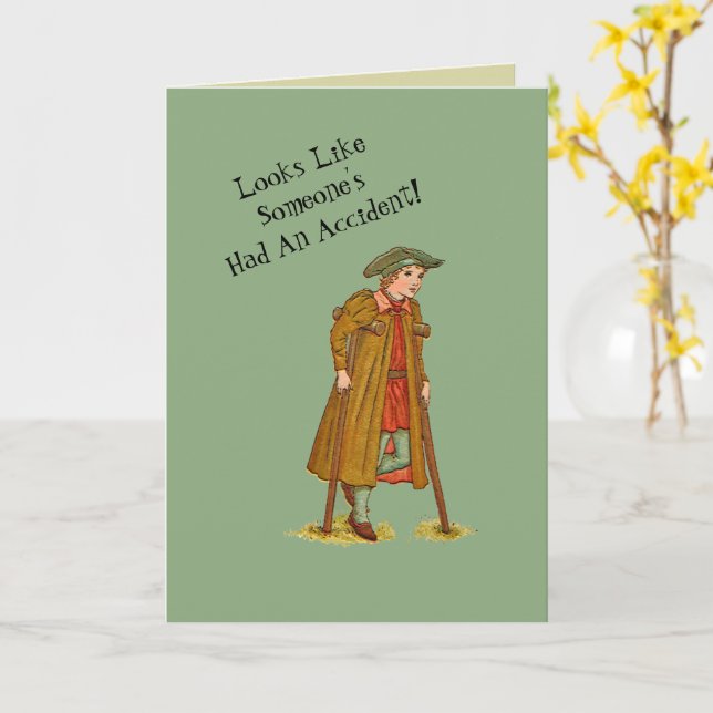 OLYCKOR HUMOR/" SOM NÅGON HADE EN OLYCKA KORT (Gul blomma)