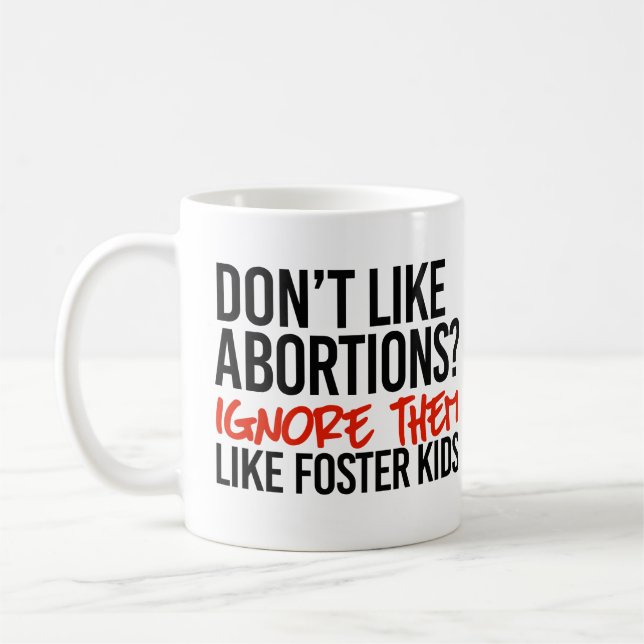 Olyckor ignorerar dem inte som fosterbarn kaffemugg (Vänster)