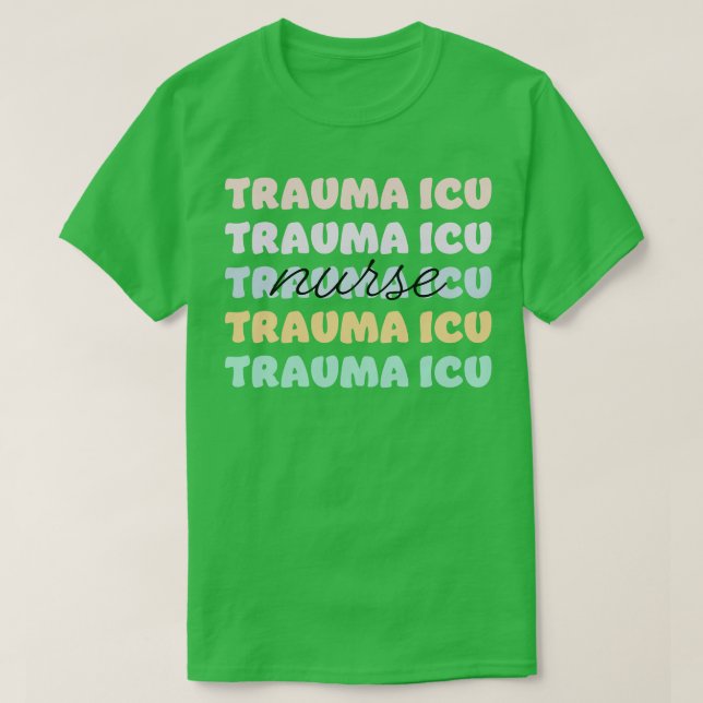 olycksdrabbade sjuksköterska t shirt (Design framsida)