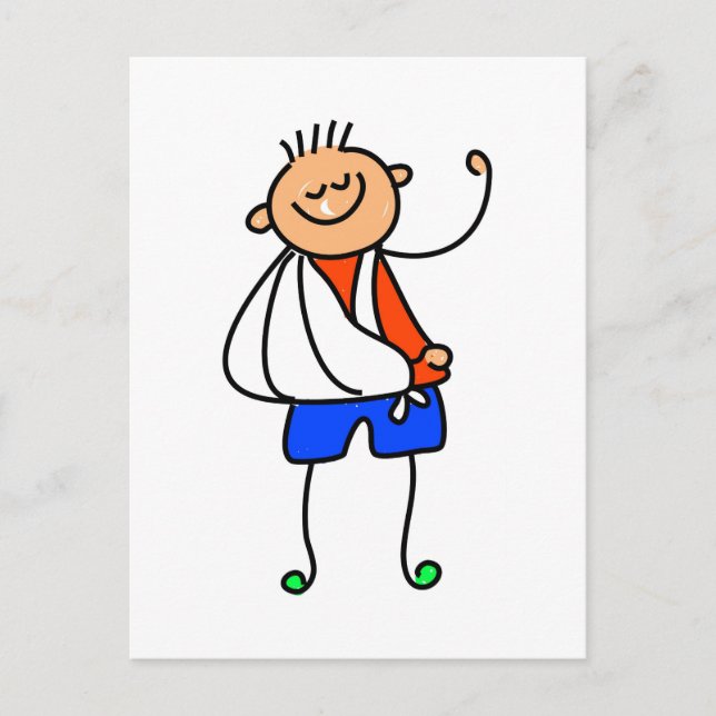 Olycksfall Kid Vykort (Framsida)