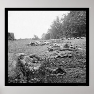 Olycksoffer under striden av Gettysburg 1863 Poster
