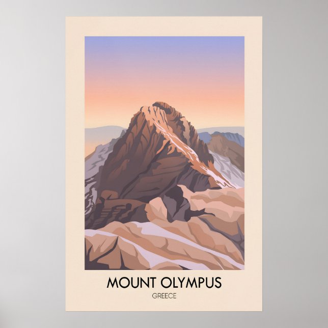 Olympen Grekland Resaffisch Poster (Framsidan)