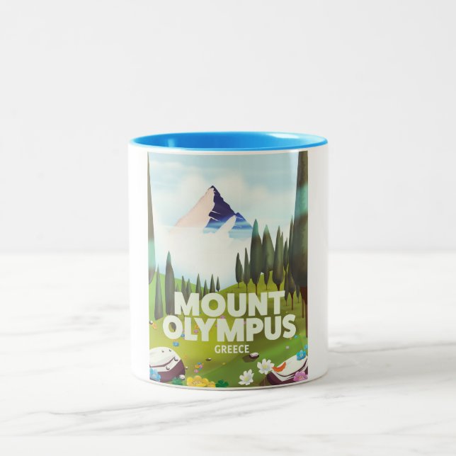 Olympen Grekland Två-Tonad Mugg (Center)
