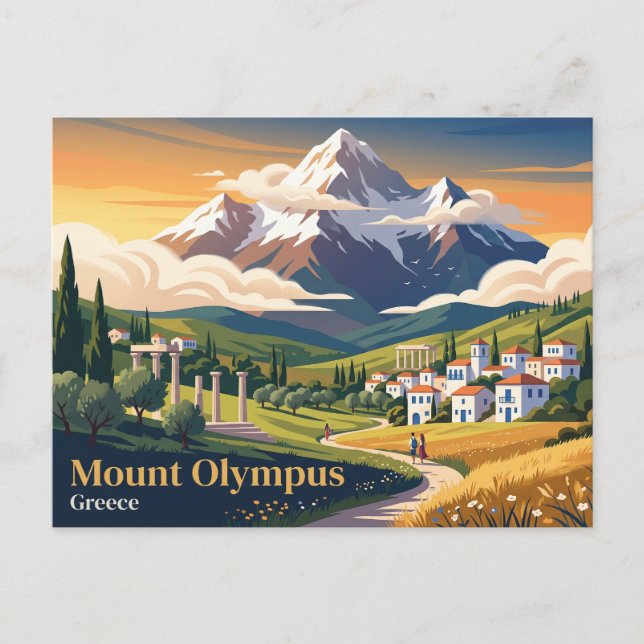 Olympen Grekland Vykort (Framsida)