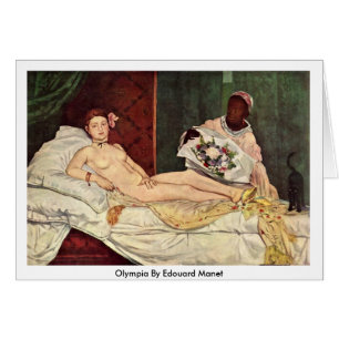 Olympia av Edouard Manet Hälsningskort