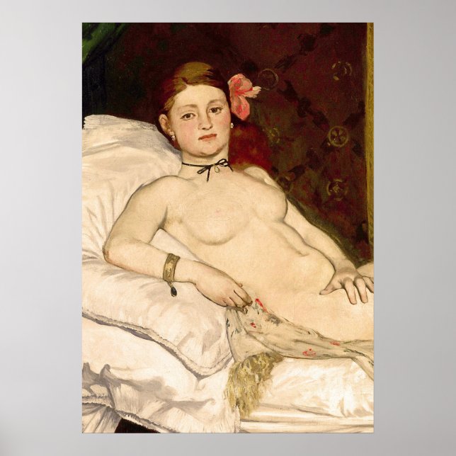 Olympia av Edouard Manet Poster (Framsidan)