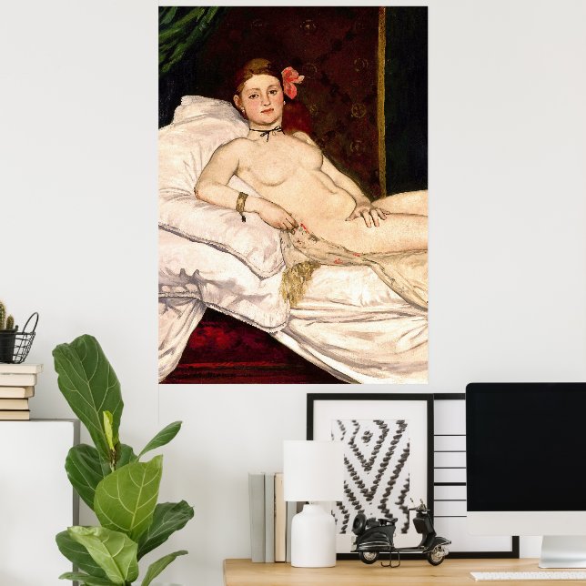 Olympia av Edouard Manet Poster (Hemmakontoret)