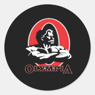 Olympia Bodybuilding Fitness Gym Runt Klistermärke