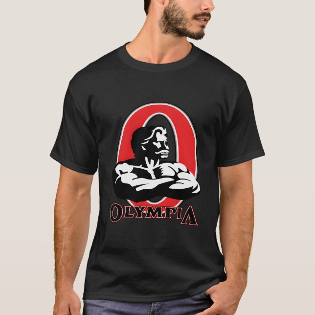 Olympia Bodybuilding Fitness Gym T Shirt (Framsida)