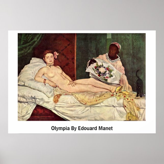 Olympia by Edouard Manet Poster (Framsidan)
