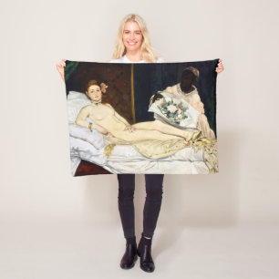 Olympia, Edouard Manet, 1863 Fleecefilt