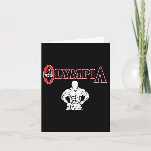 Olympia För manar Women Fitness Bodybuilding 4 Kort (Framsida)
