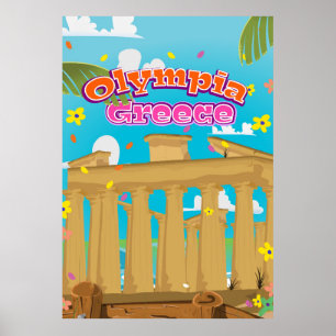 Olympia Greece-reseaffisch. Poster